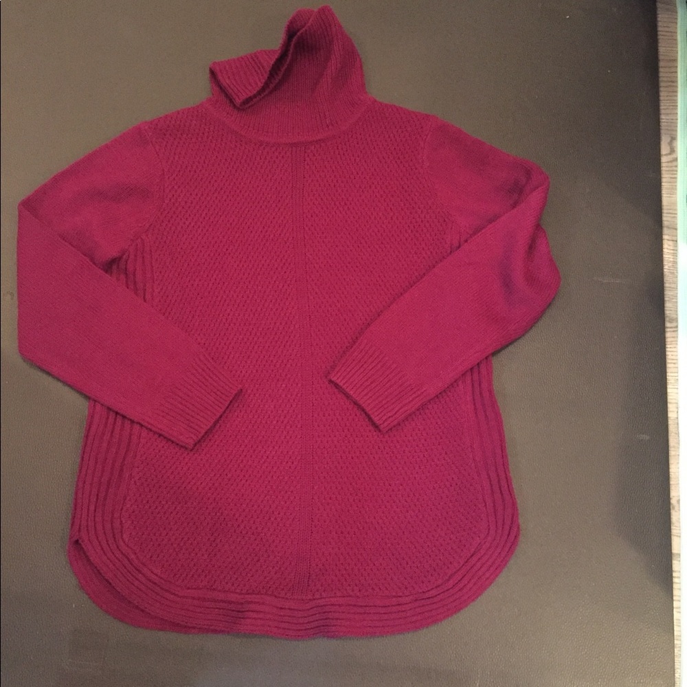 Purple pink Knit Turtleneck Petite M EUC